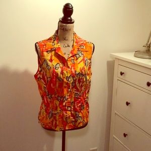 Woman’s sleeveless blouse